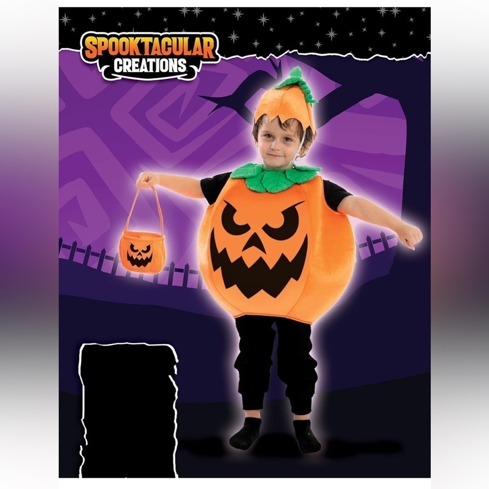 NWT Spooktacular Creations Halloween Kids Wicked Pumpkin Costume Unisex for Kids - Picture 4 of 4